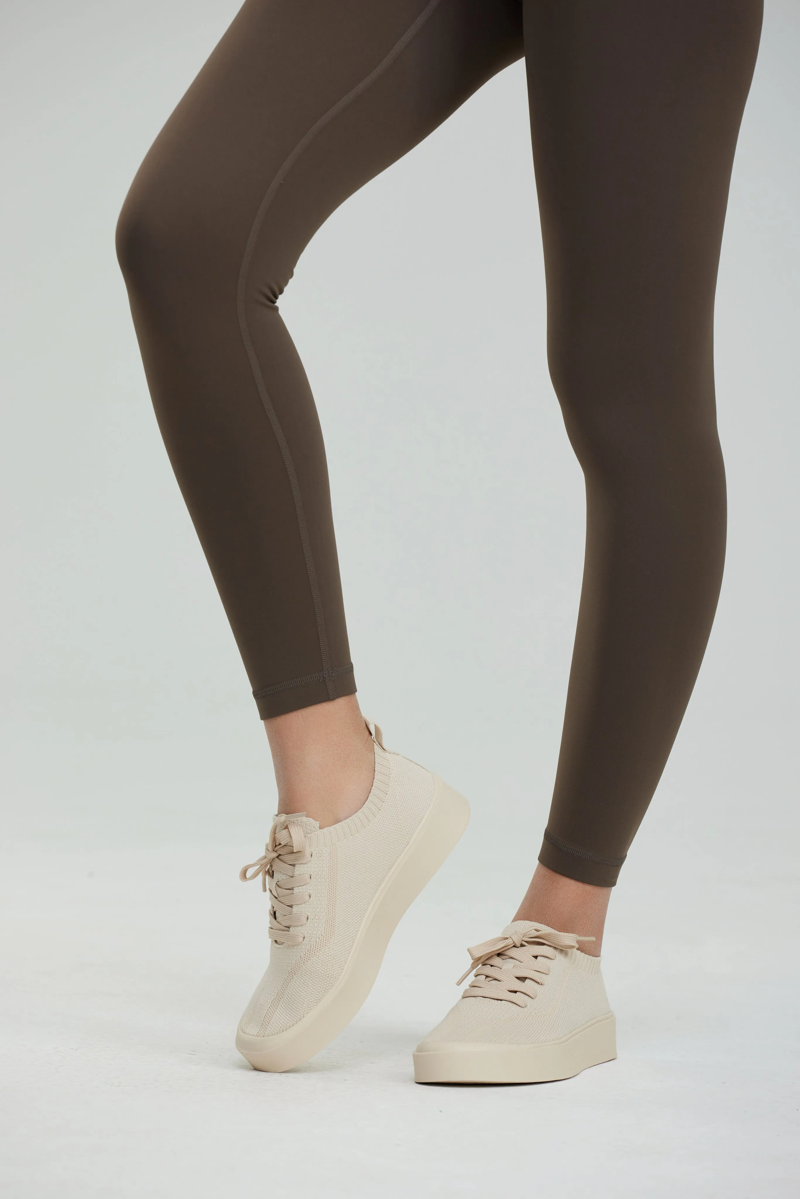 Thermal Luxe Leggings - Sage Brown