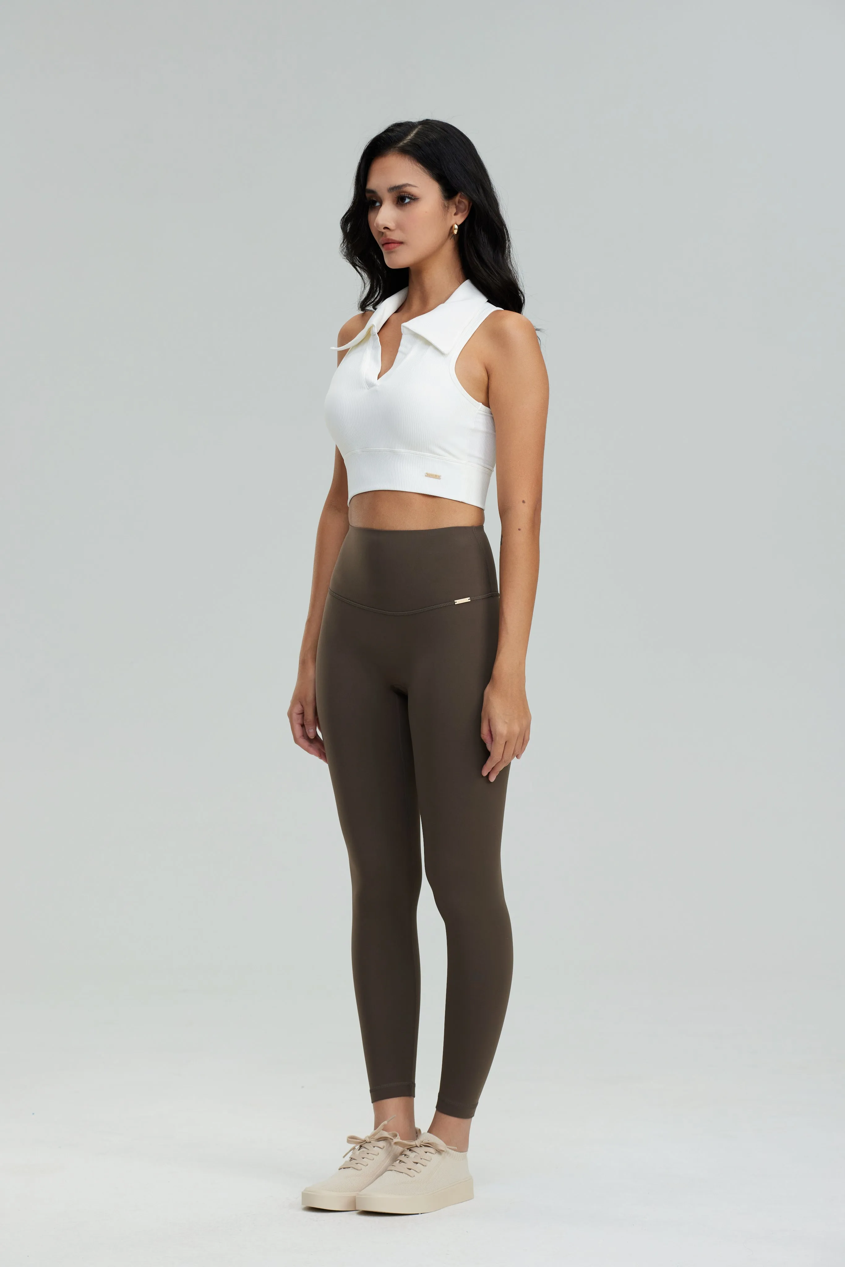 Thermal Luxe Leggings - Sage Brown