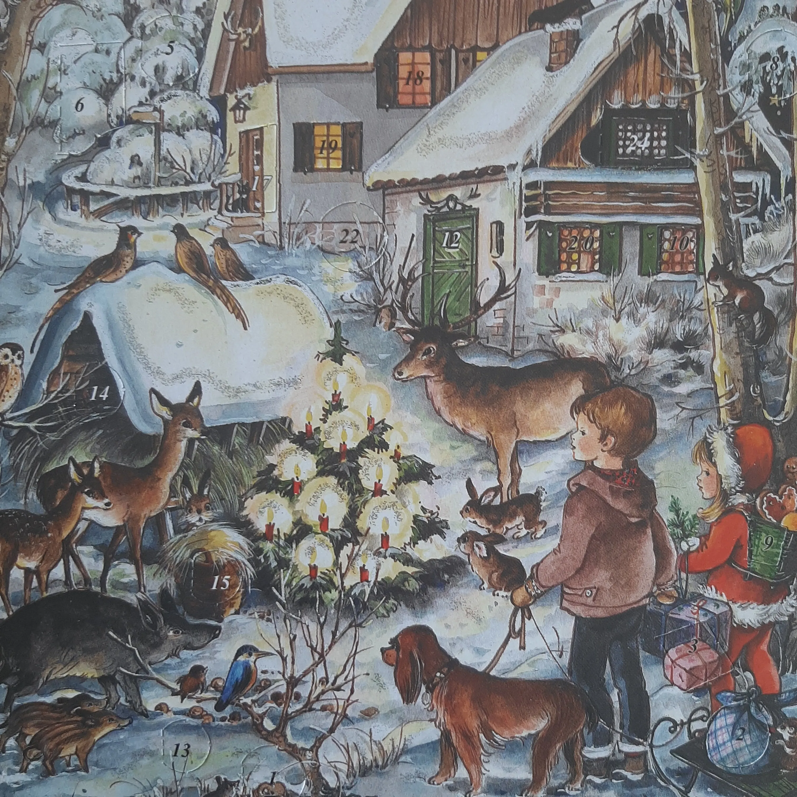 Traditional Advent Calendar - Woodland Animals