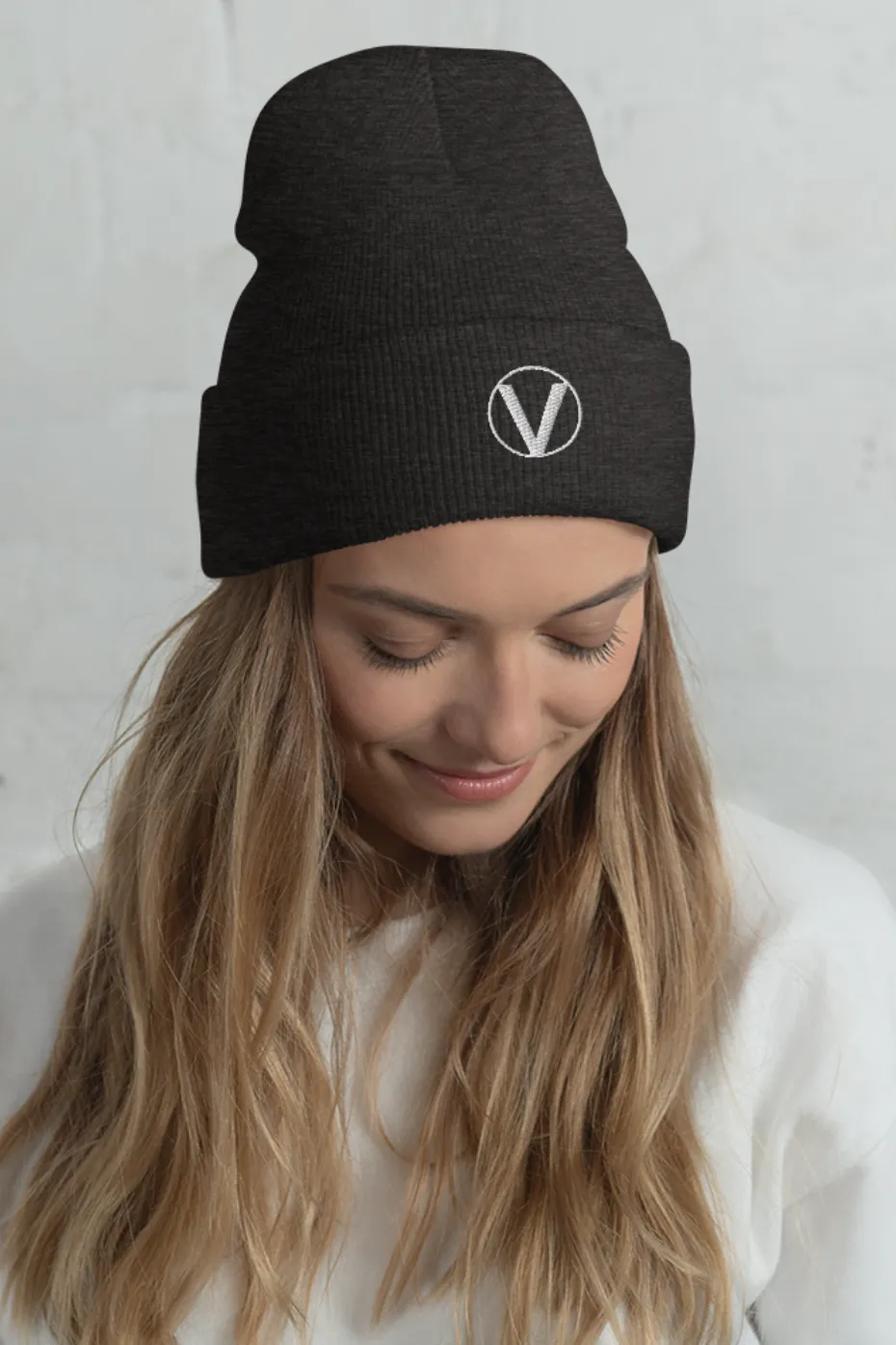 V Cuffed Beanie