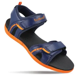 Walkaroo Mens Sandals  - WC4372 Navy Blue orange