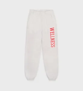 Wellness Ivy Sweatpant - Heather Gray/Sports Red