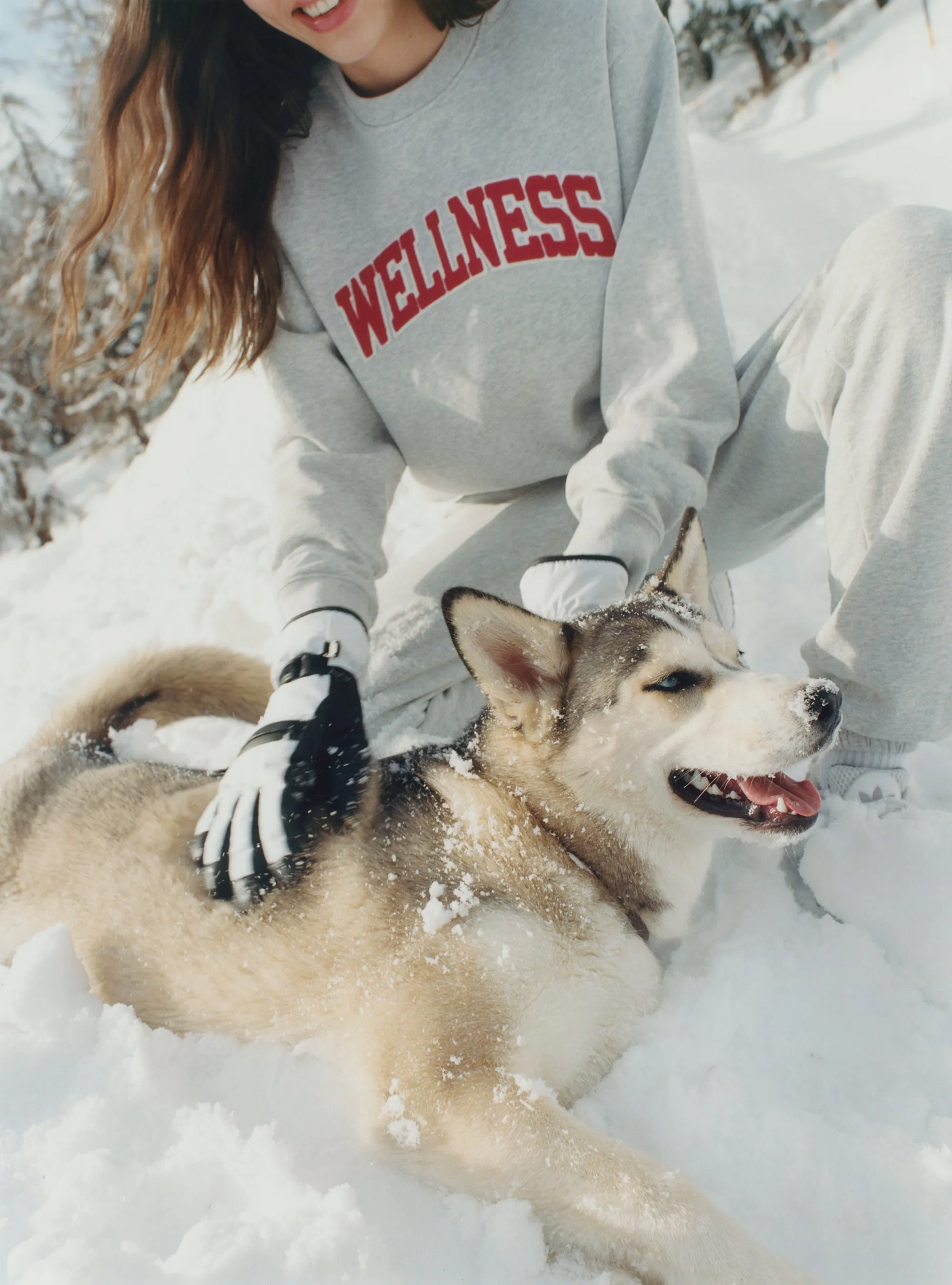 Wellness Ivy Sweatpant - Heather Gray/Sports Red