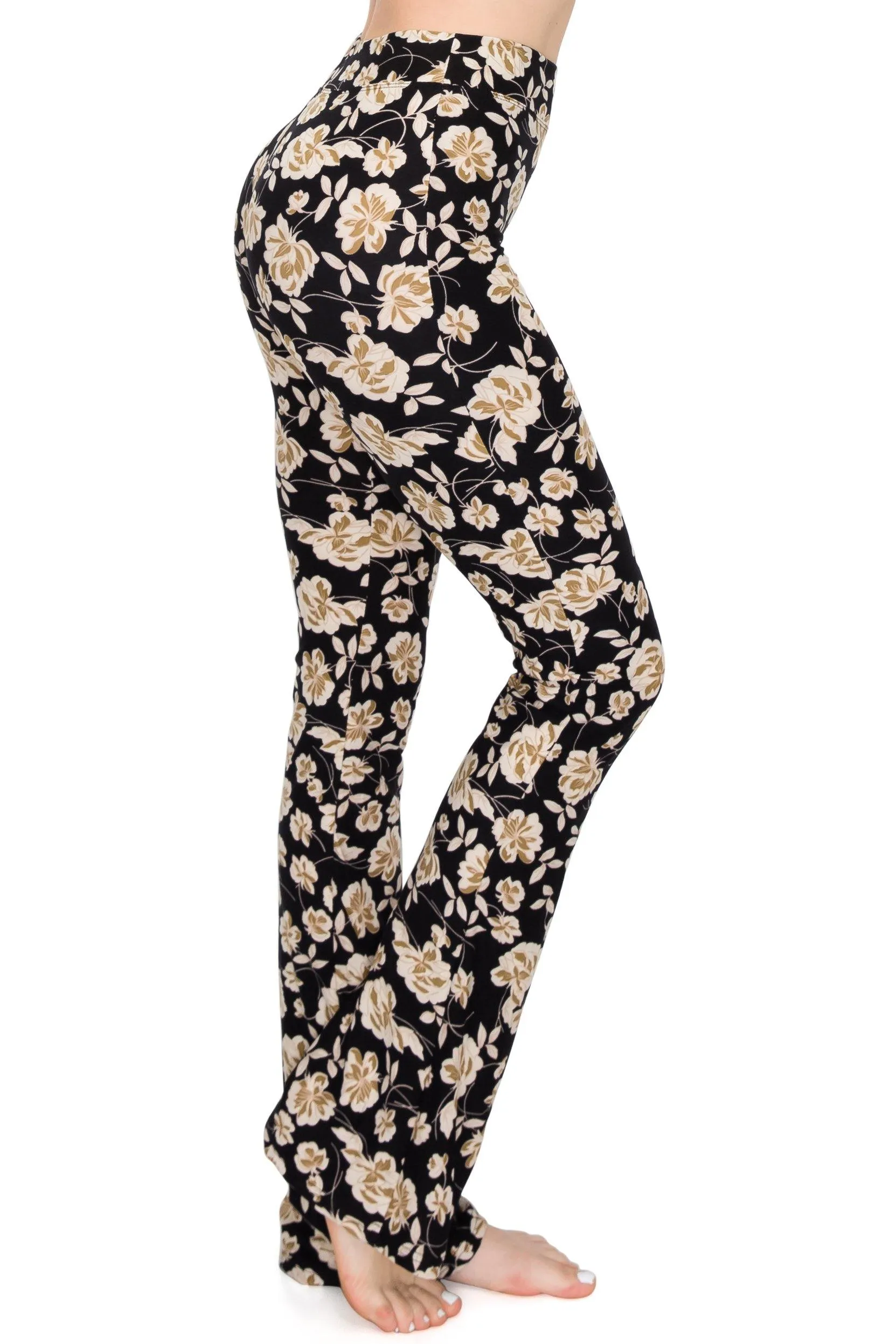 Wide Leg Flare Palazzo Pants - Soft Bell Bottom Pants