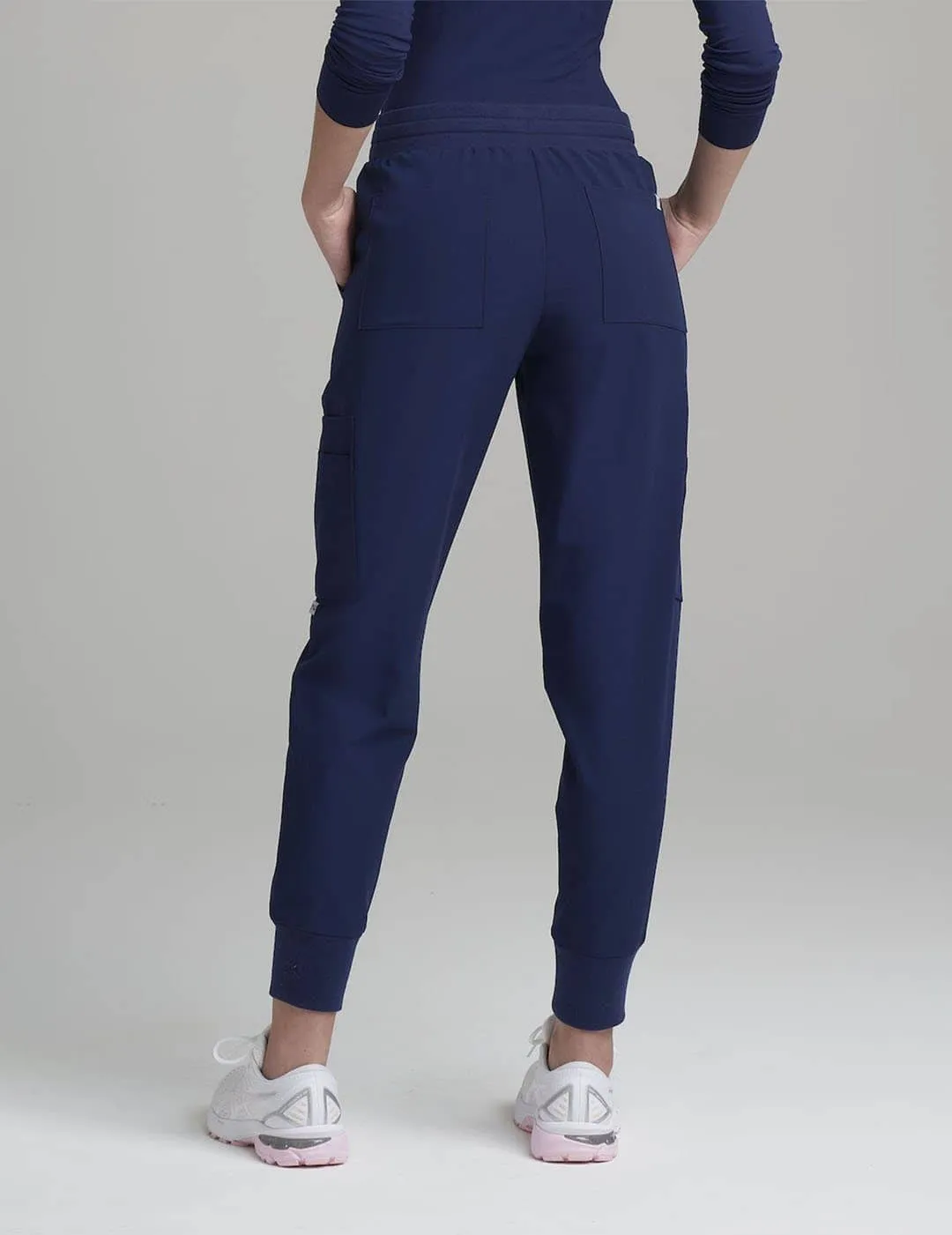 Womens 12-Pocket Scrub Jogger Pants