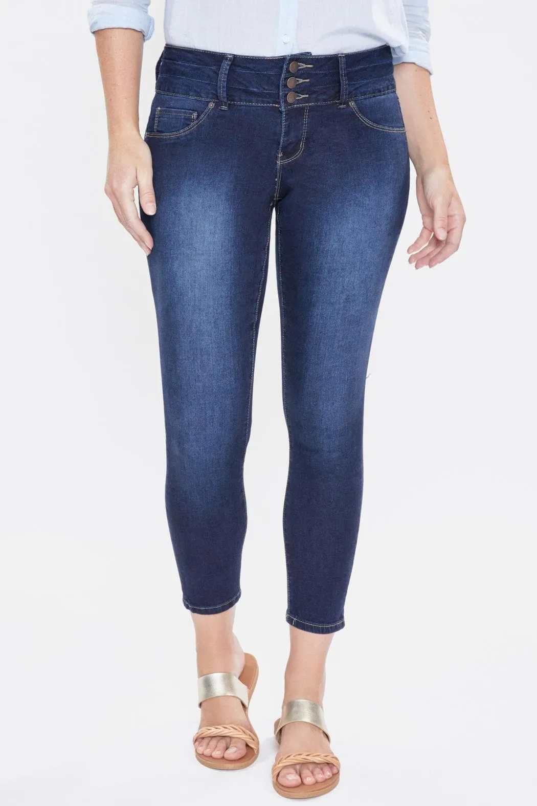 Women's 3-Button Denim Skinny Jean